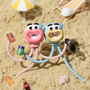 조절 가능한 다리 - 미니 문어 - 데스크탑 - 야간 조명