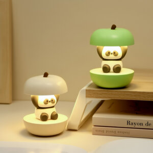 Apple Panda 야간 조명 – 어린이 및 장식을 위한 창의적인 LED 책상 램프