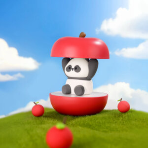 Apple Panda 야간 조명 – 어린이 및 장식을 위한 창의적인 LED 책상 램프
