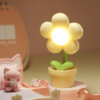 Blossom Flower LED 야간 조명 - 귀여운 USB 충전식 책상 램프