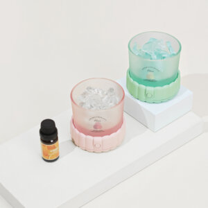 クリスタルアロマエッセンシャルオイルナイトライト -  USB充電式ムードランプ