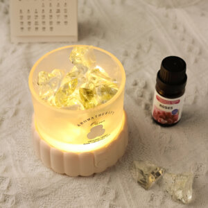クリスタルアロマエッセンシャルオイルナイトライト -  USB充電式ムードランプ