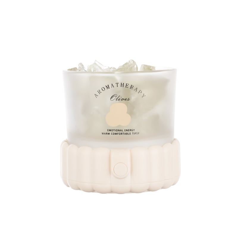 クリスタルアロマエッセンシャルオイルナイトライト -  USB充電式ムードランプ