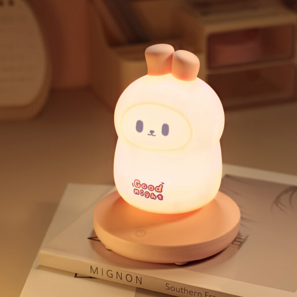 Cute Bunny Silicone Night Light
