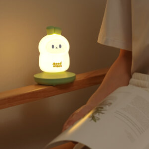 귀여운 토끼 실리콘 야간 조명