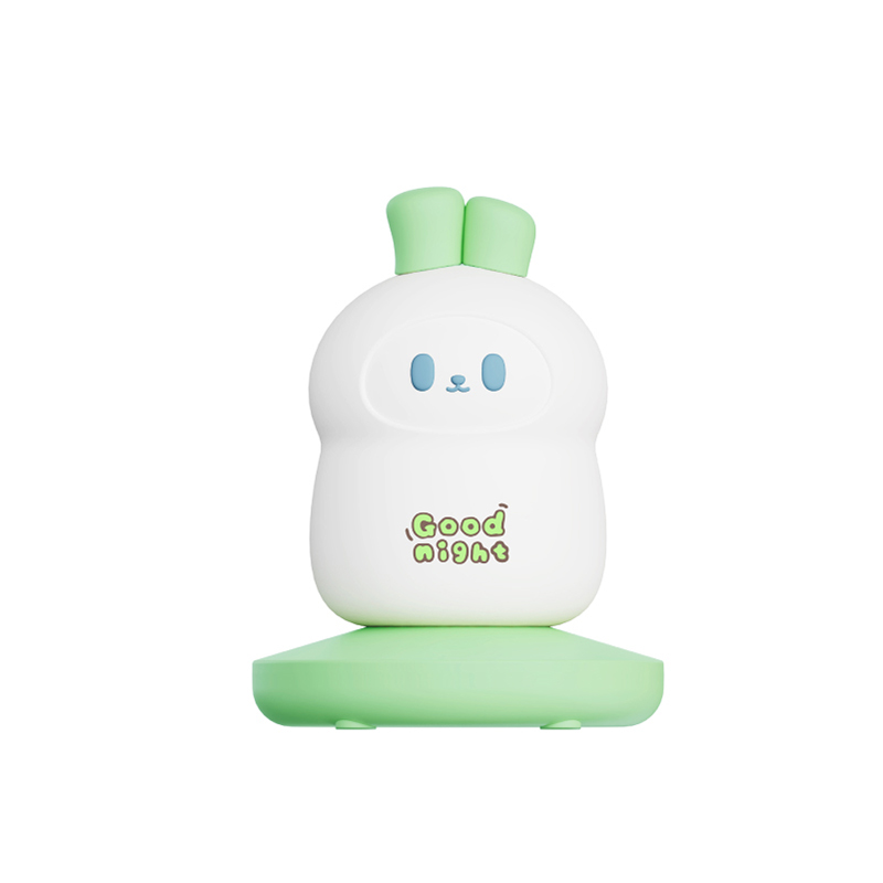 귀여운 토끼 실리콘 야간 조명