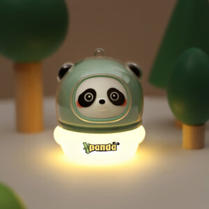 かわいいパンダ LED ナイトライト – ポータブルデザインのソフトグローキッズランプ