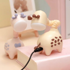 フレキシブル-Giraffe-USB-充電式-デスクトップ-ナイト-ライト