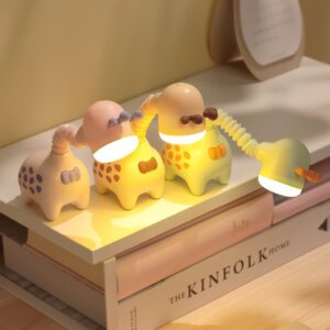 フレキシブル-Giraffe-USB-充電式-デスクトップ-ナイト-ライト