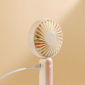 极简双色手持风扇