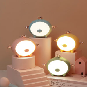 Летающая свинарная светодиодная ночной свет-милая перезаряжаемая сенсорная лампа с крыльями и короной TL-12