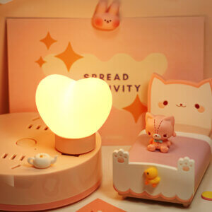 하트 모양 USB 야간 조명 - 플러그 앤 글로우 주변 램프