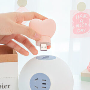 하트 모양 USB 야간 조명 - 플러그 앤 글로우 주변 램프