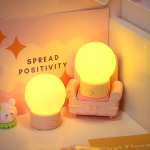 미니 실리콘 전구 USB 야간 조명