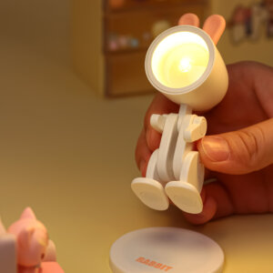 Cahya LED Night Dog Cantik | Lampu kirik sing bisa diisi ulang kirik kanggo kamar & meja bocah