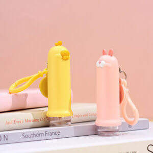 Mini Animal Caychain Flashlight Night Light - USB -заряжаемый светодиодный факел с милым мультипликационным дизайном TL19