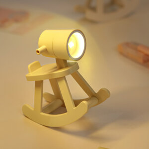Rocking Chair LED Night Light｜Creative USB Rechargeable Minimalist Lamp