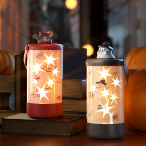 Тыква Хэллоуин Ночной свет со звездной проекцией и праздничными иконами