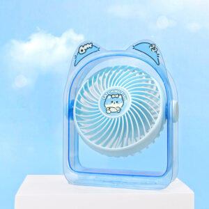 Ventilador de mano de animal lindo con spray de niebla - diseños de panda, cachorro y gatito