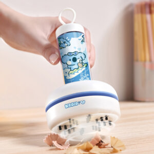 可爱的桌面迷你真空吸尘器卡通设计USB可充电