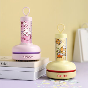 可爱的桌面迷你真空吸尘器卡通设计USB可充电