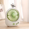 Cute dog-themed desktop fan with pastel design
