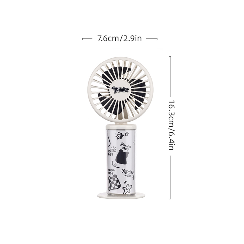 Penggemar genggem sing nyenengake | Penggemar Mini sing bisa diisi ulang USB kanthi desain kreatif