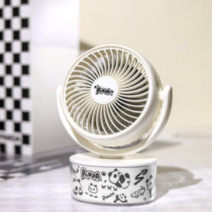 Penggemar meja sing nyenengake | Kreatif panda global nggabungake penggemar desktop portebel mini