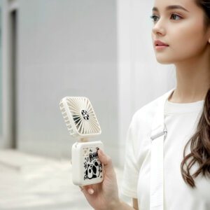 拼图折叠风扇|创意USB可充电式便携式桌面风扇与益智游戏