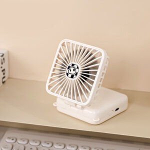 拼图折叠风扇|创意USB可充电式便携式桌面风扇与益智游戏