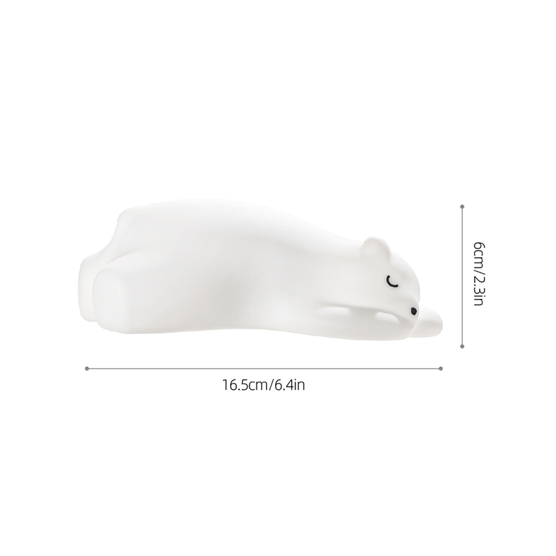 침실 장식을위한 조절 식 색상 온도와 귀여운 곰 나이트 라이트