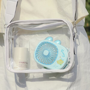 Mini keychain fan hanging on bag, decorative portable cooling fan 9233Y