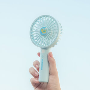 Cute diving duck handheld fan with USB rechargeable design, portable cartoon cooling fan 9182Y on desk