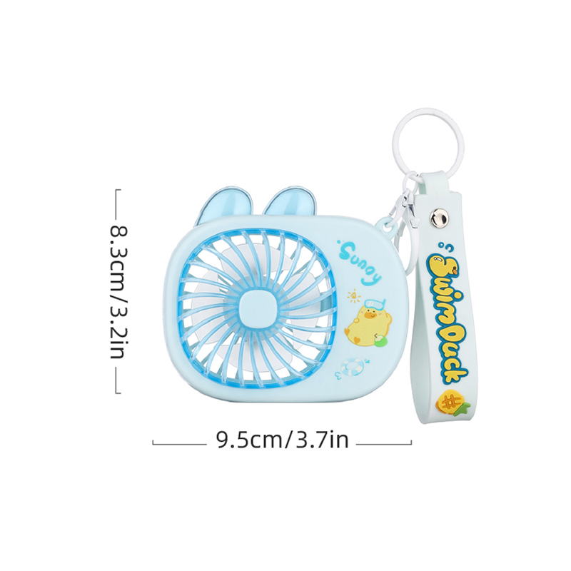 Mini keychain fan hanging on bag, decorative portable cooling fan 9233Y