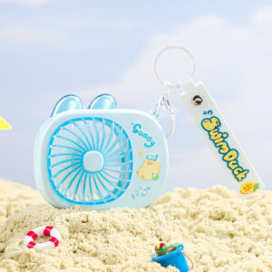 Mini keychain fan hanging on bag, decorative portable cooling fan 9233Y