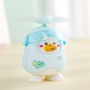 Cute Open-Page Duck Mini Fan | USB Rechargeable Wearable Neck & Handheld Cooling Fan 9198Y